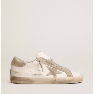 Golden Goose Super-Star With Gray Suede Star And Heel Tab GWF00101.F000417.10276